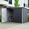 Abri à Vélos En Acier Anthracite Monopente 2,05m² + Kit D'ancrage - DURAMAX -Jardin Soldes abri a velos en acier anthracite monopente 205m kit d ancrage duramax