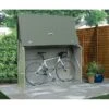 Abri à Vélos En Métal Sesame 1500L Vert 1,41m² TRIMETALS -Jardin Soldes abri a velos en metal sesame 1500l vert 141m trimetals