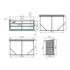 Abri Buches En Métal Anthracite 6 Stères X-metal -Jardin Soldes abri buches en metal anthracite 6 steres x metal 5