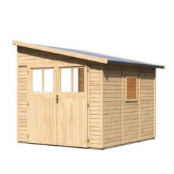 Abri De Jardin Adossé En Bois Certifié 6,23m² Bomlitz 3 - Karibu -Jardin Soldes abri de jardin adosse en bois certifie 623m bomlitz 3 karibu 3