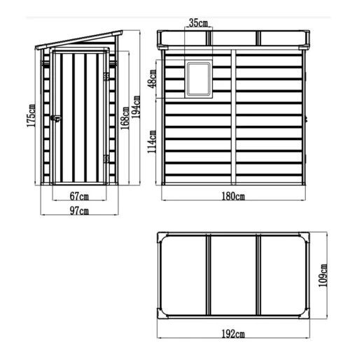 Abri De Jardin Adossé En Résine Gris Clair 2,09m² + Kit De Fondation - JOBU -Jardin Soldes abri de jardin adosse en resine gris clair 209m kit de fondation jobu 1