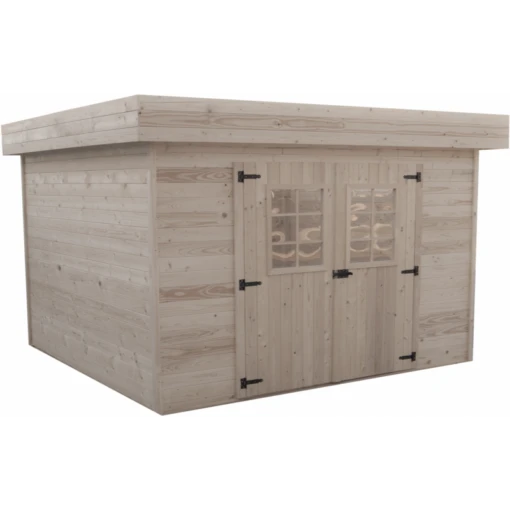 Abri De Jardin En Bois Massif 14,75m² Monopente – Madriers 28mm – Toiture En Bac Acier – Habrita -Jardin Soldes abri de jardin en bois massif 1475m monopente madriers 28mm toiture en bac acier habrita