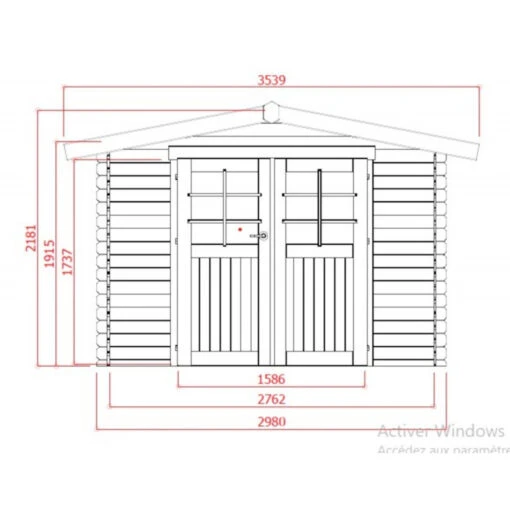 Abri De Jardin En Bois Massif 19mm Amberg Porte Double 7,39m² SOLID -Jardin Soldes abri de jardin en bois massif 19mm amberg porte double 739m solid 1