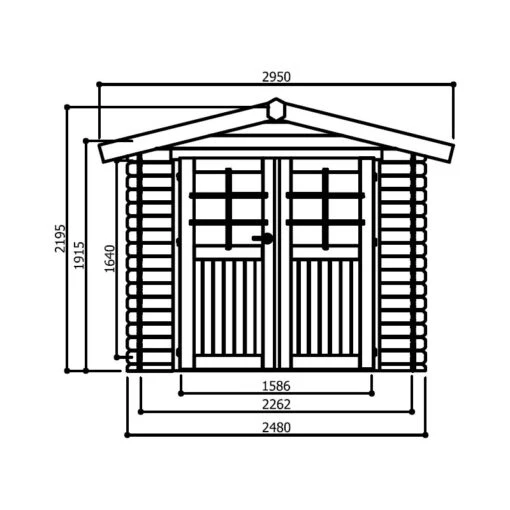 Abri De Jardin En Bois Massif 19mm GERA 6,15m² - SOLID -Jardin Soldes abri de jardin en bois massif 19mm gera 615m solid 1