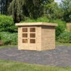 Abri De Jardin En Bois Massif 4,62m² Askola 2 – Karibu -Jardin Soldes abri de jardin en bois massif 462m askola 2 woodfeeling