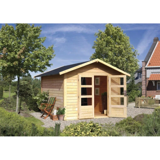 Abri De Jardin En Bois Massif 9,24m² Talkau 8 – Karibu -Jardin Soldes abri de jardin en bois massif 924m talkau 8 woodfeeling 1