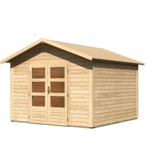 Abri De Jardin En Bois Massif 9,24m² Talkau 8 – Karibu -Jardin Soldes abri de jardin en bois massif 924m talkau 8 woodfeeling 3