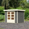 Abri De Jardin En Bois Massif Gris Terre 5,25m² Askola 3 - Karibu -Jardin Soldes abri de jardin en bois massif gris terre 525m askola 3 woodfeeling