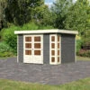 Abri De Jardin En Bois Massif Gris Terre 7,43m² Kerko 5 – Karibu -Jardin Soldes abri de jardin en bois massif gris terre 743m kerko 5 woodfeeling