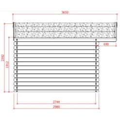 Abri De Jardin En Bois Traité Autoclave 28mm Dole Porte Double 11,56m² - SOLID -Jardin Soldes abri de jardin en bois traite autoclave 28mm dole porte double 1156m solid 2