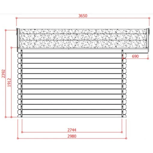 Abri De Jardin En Bois Traité Autoclave 28mm Dole Porte Double 11,56m² - SOLID -Jardin Soldes abri de jardin en bois traite autoclave 28mm dole porte double 1156m solid 2