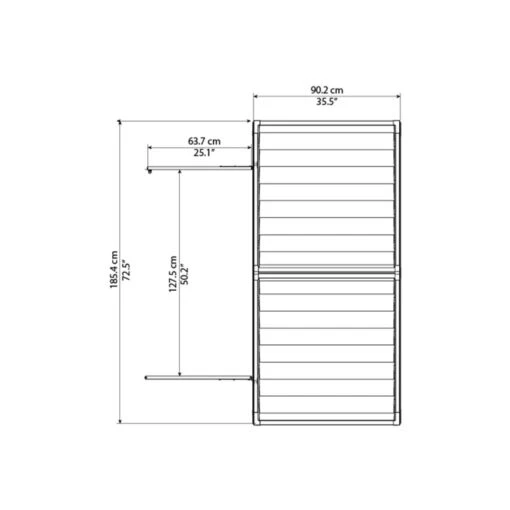 Abri De Jardin En Polycarbonate 1,55m² Skylight Amber - Palram - Canopia -Jardin Soldes abri de jardin en polycarbonate 155m skylight amber palram 3