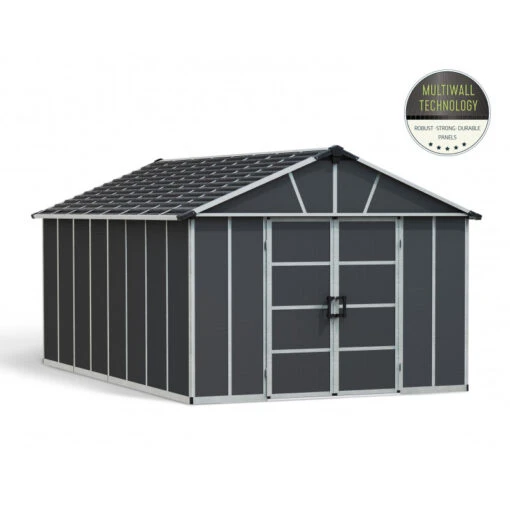 Abri De Jardin En Polycarbonate 17,2m² Avec Plancher YUKON - Palram - Canopia -Jardin Soldes abri de jardin en polycarbonate 172m avec plancher yukon palram 1