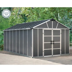 Abri De Jardin En Polycarbonate 17,2m² Avec Plancher YUKON - Palram - Canopia -Jardin Soldes abri de jardin en polycarbonate 172m avec plancher yukon palram 3