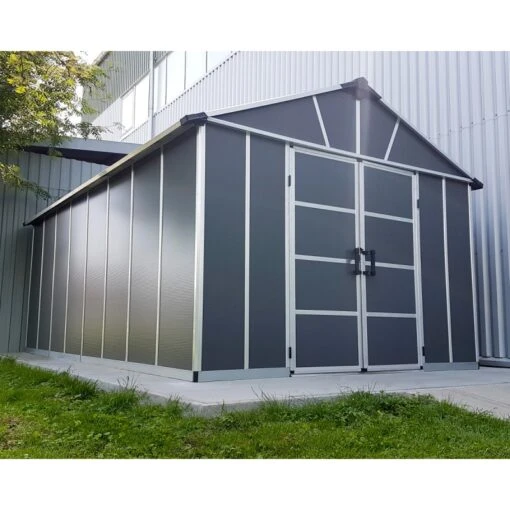 Abri De Jardin En Polycarbonate 17,2m² Sans Plancher YUKON - Palram - Canopia -Jardin Soldes abri de jardin en polycarbonate 172m sans plancher yukon palram