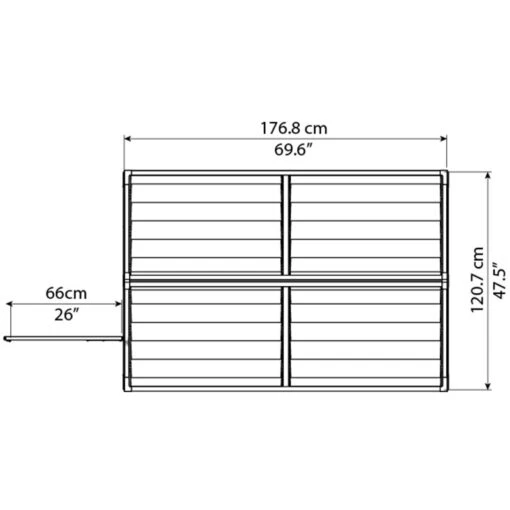 Abri De Jardin En Polycarbonate 1,93m² Skylight Deco - Palram - Canopia -Jardin Soldes abri de jardin en polycarbonate 193m skylight deco palram 3