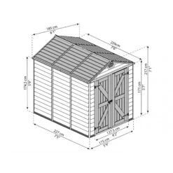 Abri De Jardin En Polycarbonate 3,97m² Skylight Deco - Palram - Canopia -Jardin Soldes abri de jardin en polycarbonate 397m skylight deco palram 2