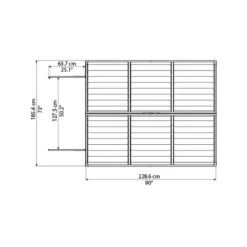 Abri De Jardin En Polycarbonate 3,97m² Skylight Deco - Palram - Canopia -Jardin Soldes abri de jardin en polycarbonate 397m skylight deco palram 3