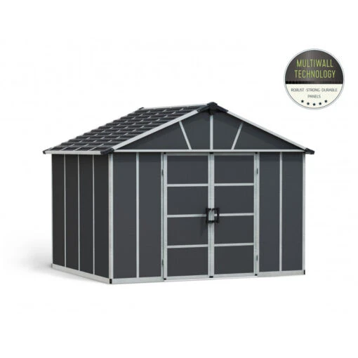 Abri De Jardin En Polycarbonate 7,9m² Sans Plancher YUKON - Palram - Canopia -Jardin Soldes abri de jardin en polycarbonate 79m sans plancher yukon palram 1 1