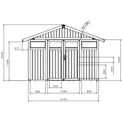 Abri De Jardin En PVC 11,2m² UTILITY Blanc Et Gris Bleu Grosfillex + Kit Ancrage Offert -Jardin Soldes abri de jardin en pvc 112m utility blanc et gris bleu grosfillex 1