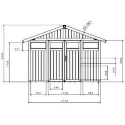 Abri De Jardin En PVC 11,2m² UTILITY Blanc Et Gris Vert Grosfillex + Kit Ancrage Offert -Jardin Soldes abri de jardin en pvc 112m utility blanc et gris vert grosfillex 2