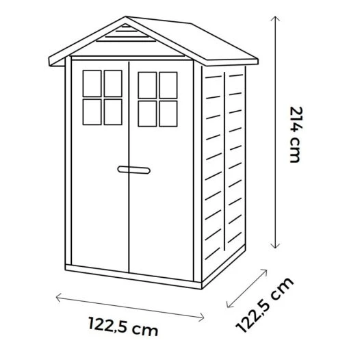 Abri De Jardin En PVC 1,97m² Avec Plancher Evo Tuscany 120 – Garofalo -Jardin Soldes abri de jardin en pvc 197m avec plancher evo tuscany 120 garofalo 1