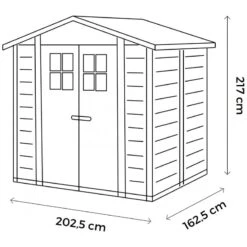 Abri De Jardin En PVC 3,98m² Avec Plancher Evo Tuscany 200 – Garofalo -Jardin Soldes abri de jardin en pvc 398m avec plancher evo tuscany 200 garofalo 2