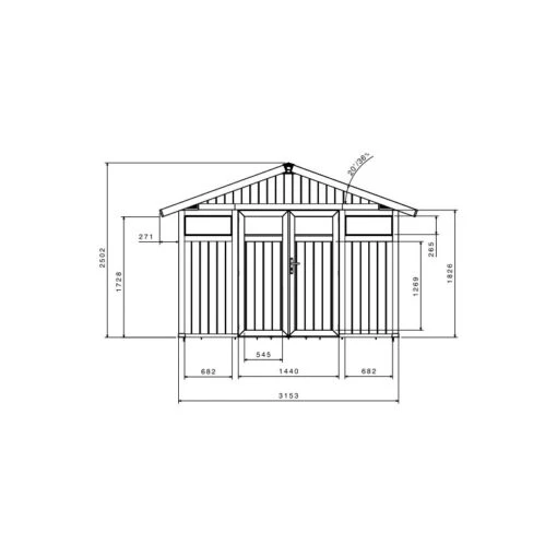 Abri De Jardin En PVC 7,53m² UTILITY Blanc Et Gris Vert Grosfillex + Kit Ancrage Offert -Jardin Soldes abri de jardin en pvc 753m utility blanc et gris vert grosfillex 2