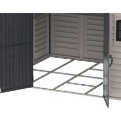 Abri De Jardin En PVC 8,05m² DarkGrey Premium + Kit De Fondation DURAMAX -Jardin Soldes abri de jardin en pvc 805m darkgrey premium duramax kit de fondation 4