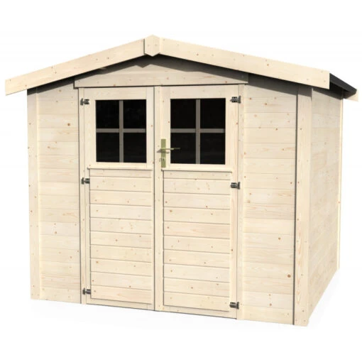 Abri De Jardin Marly 6,14m² En Bois Massif 28mm Avec Double Porte – Décor Et Jardin -Jardin Soldes abri de jardin marly 614m en bois massif 28mm avec double porte decor et jardin