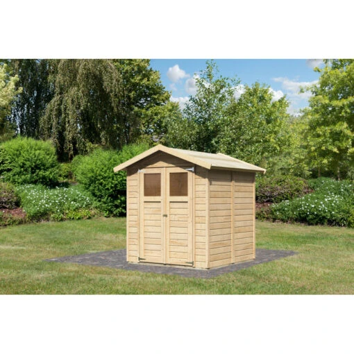 Abri De Jardin Dahme 3 De 3,31m² Panneaux Bois 14mm - Karibu -Jardin Soldes abri de jardin tobin 3 de 331m panneaux bois 14mm karibu 1