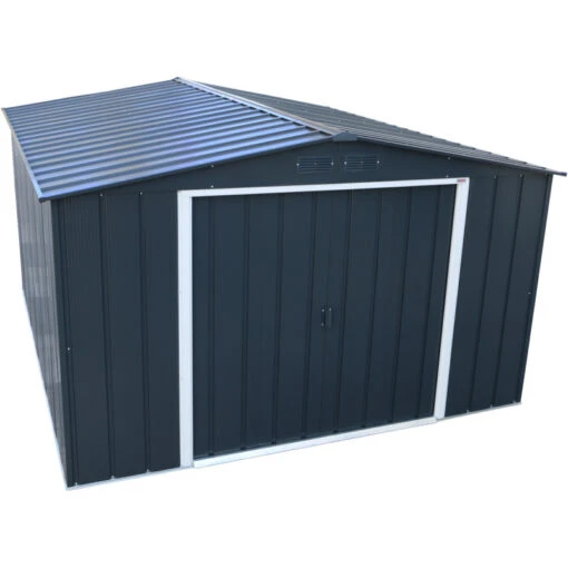 Abri En Métal Parois Hautes Anthracite Colussus 11,69m² DURAMAX + Kit Ancrage -Jardin Soldes abri en metal parois hautes anthracite colussus 1169m duramax kit ancrage 4