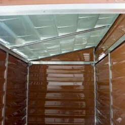 Abri En Polycarbonate 2,06m² Monopente Skylight Amber - Palram - Canopia -Jardin Soldes abri en polycarbonate 206m monopente skylight amber palram 2