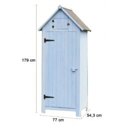 Armoire De Jardin En Bois Lasuré 0,41m² Habrita -Jardin Soldes armoire de jardin en bois lasure 041m habrita 2