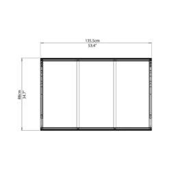 Auvent Marquise En Polycarbonate 2 Mm VENUS™ 1350 – Palram - Canopia -Jardin Soldes auvent marquise en polycarbonate 2 mm venus 1350 palram 4