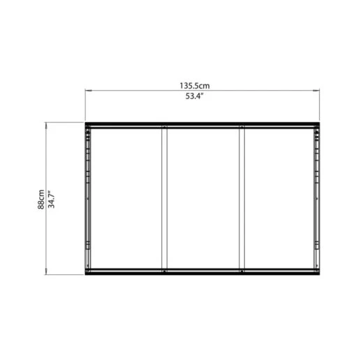 Auvent Marquise En Polycarbonate 2 Mm VENUS™ 1350 – Palram - Canopia -Jardin Soldes auvent marquise en polycarbonate 2 mm venus 1350 palram 4