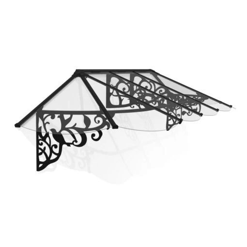 Auvent Marquise En Polycarbonate 4mm Lily XL™ 2600 – Canopia -Jardin Soldes auvent marquise en polycarbonate 4mm lily xl 3150 canopia 1