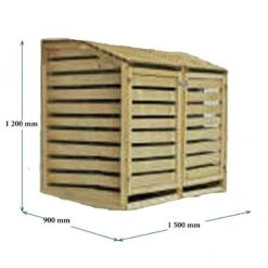 Cache Poubelle Double En Bois Massif Certifié Traité Autoclave -Jardin Soldes cache poubelle double en bois massif certifie traite autoclave 3