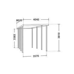 Carport Camping Car 32,40m² En Bois Autoclave Teinté Marron Forest Style -Jardin Soldes carport camping car 3240m en bois autoclave teinte marron madeira 2