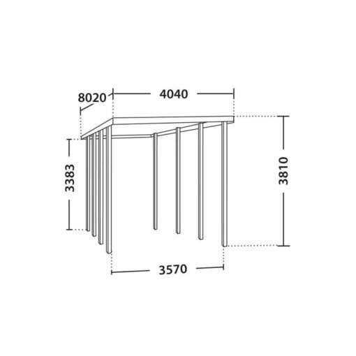 Carport Camping Car 32,40m² En Bois Autoclave Teinté Marron Forest Style -Jardin Soldes carport camping car 3240m en bois autoclave teinte marron madeira 2