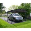 Carport En Alu Gris Et Polycarbonate 1 Voiture 18,2m² Arcadia™ 5000 – Canopia -Jardin Soldes carport en alu gris et polycarbonate 1 voiture 182m arcadia 5000 canopia