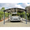 Carport En Alu Gris Et Polycarbonate 1 Voiture 23,3m² Arcadia™ 6400 – Canopia -Jardin Soldes carport en alu gris et polycarbonate 1 voiture 233m arcadia 6400 canopia