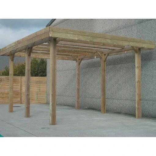 Carport Modulable Camping Car 6x5x4m En Bois Traité Autoclave - SOLID -Jardin Soldes carport modulable camping car 6x5x4m en bois traite autoclave solid