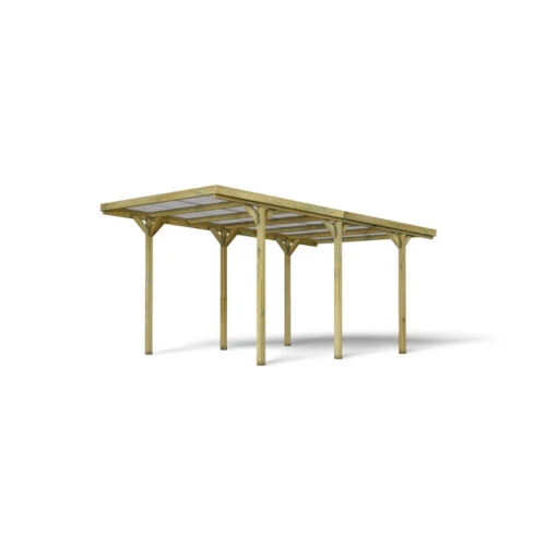 Carport Simple 15,6m² En Bois Autoclave FSC Jean - Forest Style -Jardin Soldes carport simple 156m en bois autoclave fsc jean forest style 1