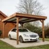 Carport THONES 17,54m² En Bois Massif Avec Toit Bac Acier HABRITA -Jardin Soldes carport thones 1764m en bois massif avec toit bac acier habrita