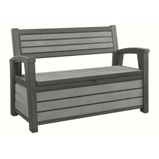 Coffre Banc En Résine Brossium 227L Keter -Jardin Soldes coffre banc en resine brossium 227l keter 2