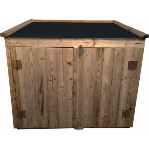 Coffre De Jardin En Bois Traité 20mm 1200L GENIO Noir - Gardy Shelter -Jardin Soldes coffre de jardin en bois traite 20mm 1200l genio noir gardy shelter 2