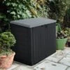 Coffre De Jardin Multifonctions En Résine 1200L Toit Plat Noir - Keter -Jardin Soldes coffre de jardin multifonctions en resine 1200l toit plat keter