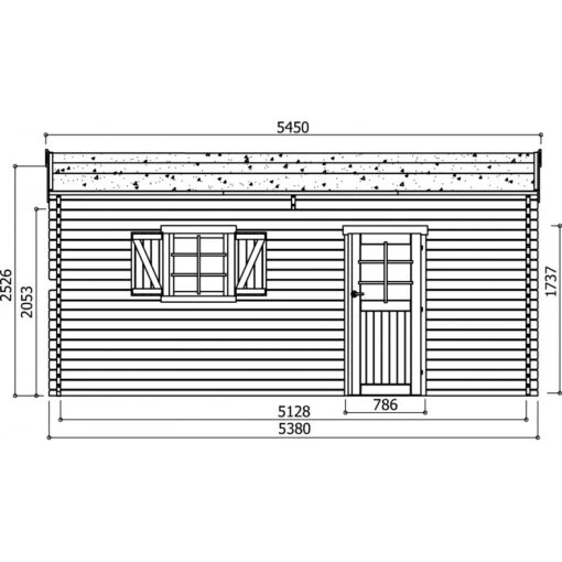 Garage 19,26m² Avec Porte Sectionnelle Motorisée Madriers 40mm SOLID -Jardin Soldes garage 1926m avec porte sectionnelle motorisee madriers 40mm solid 4