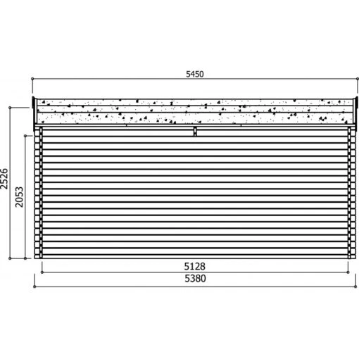 Garage 19,26m² Avec Porte Sectionnelle Motorisée Madriers 40mm SOLID -Jardin Soldes garage 1926m avec porte sectionnelle motorisee madriers 40mm solid 5